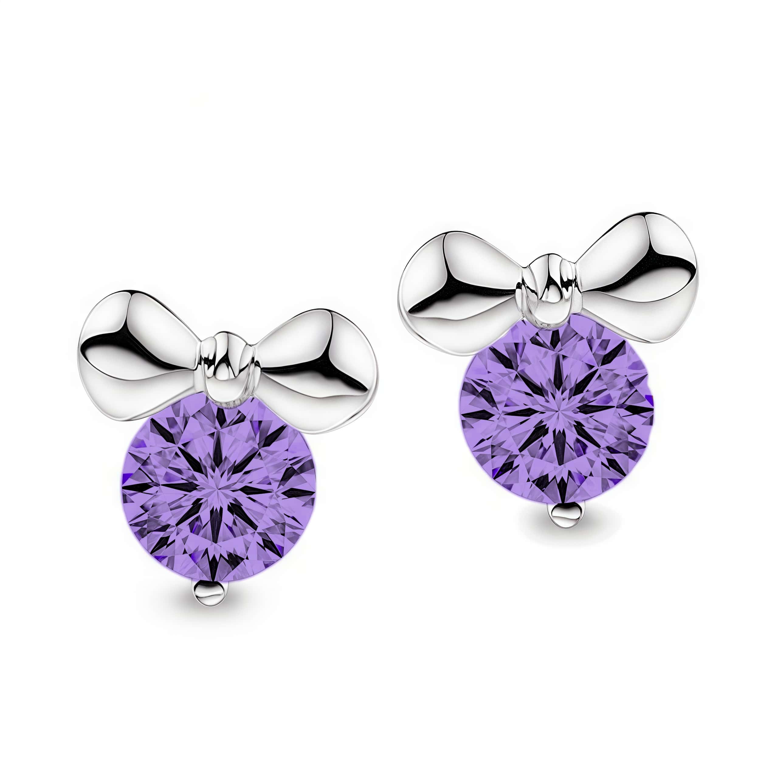 Bowknot CZ Stud Earrings