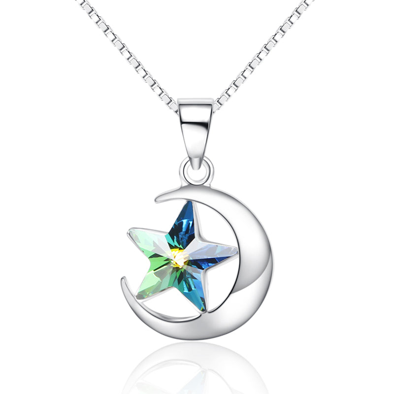 Moon Star Pendant Necklace