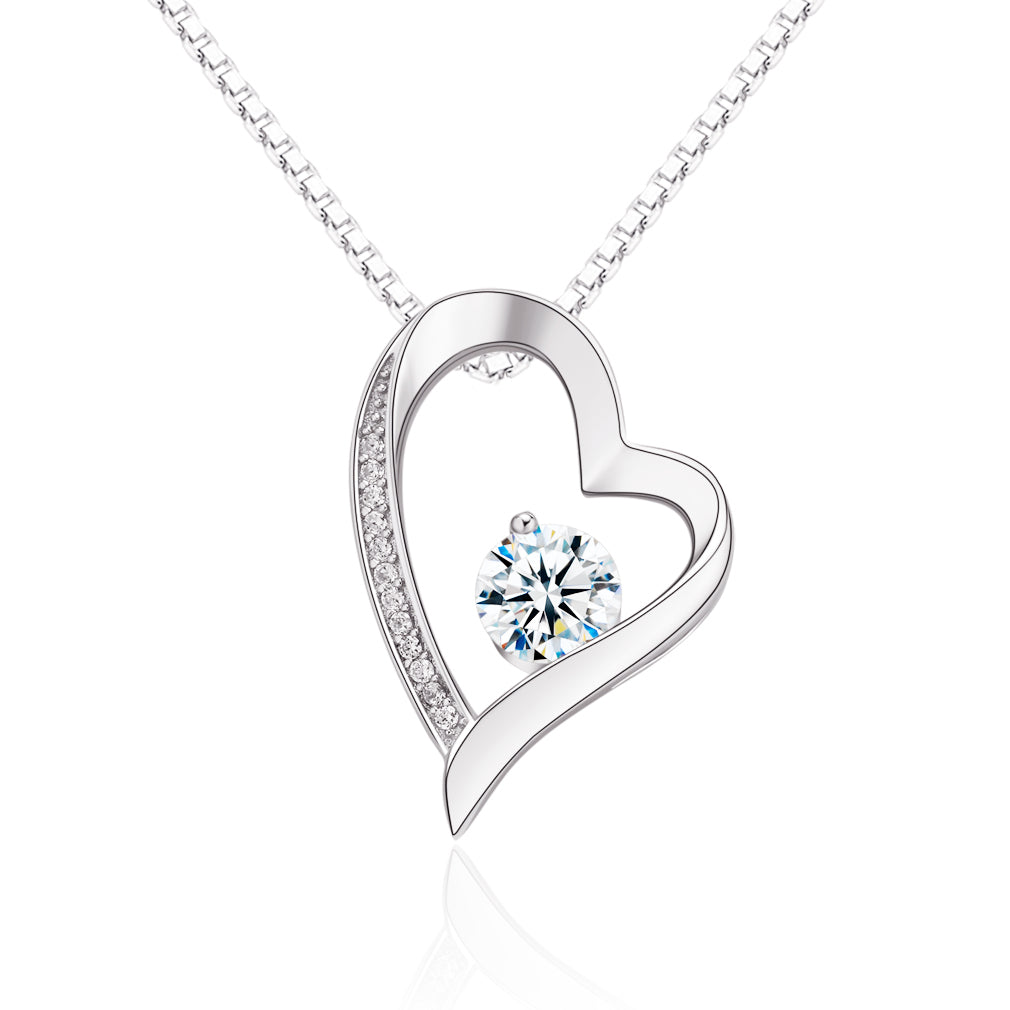 Heart CZ Pendant Necklace