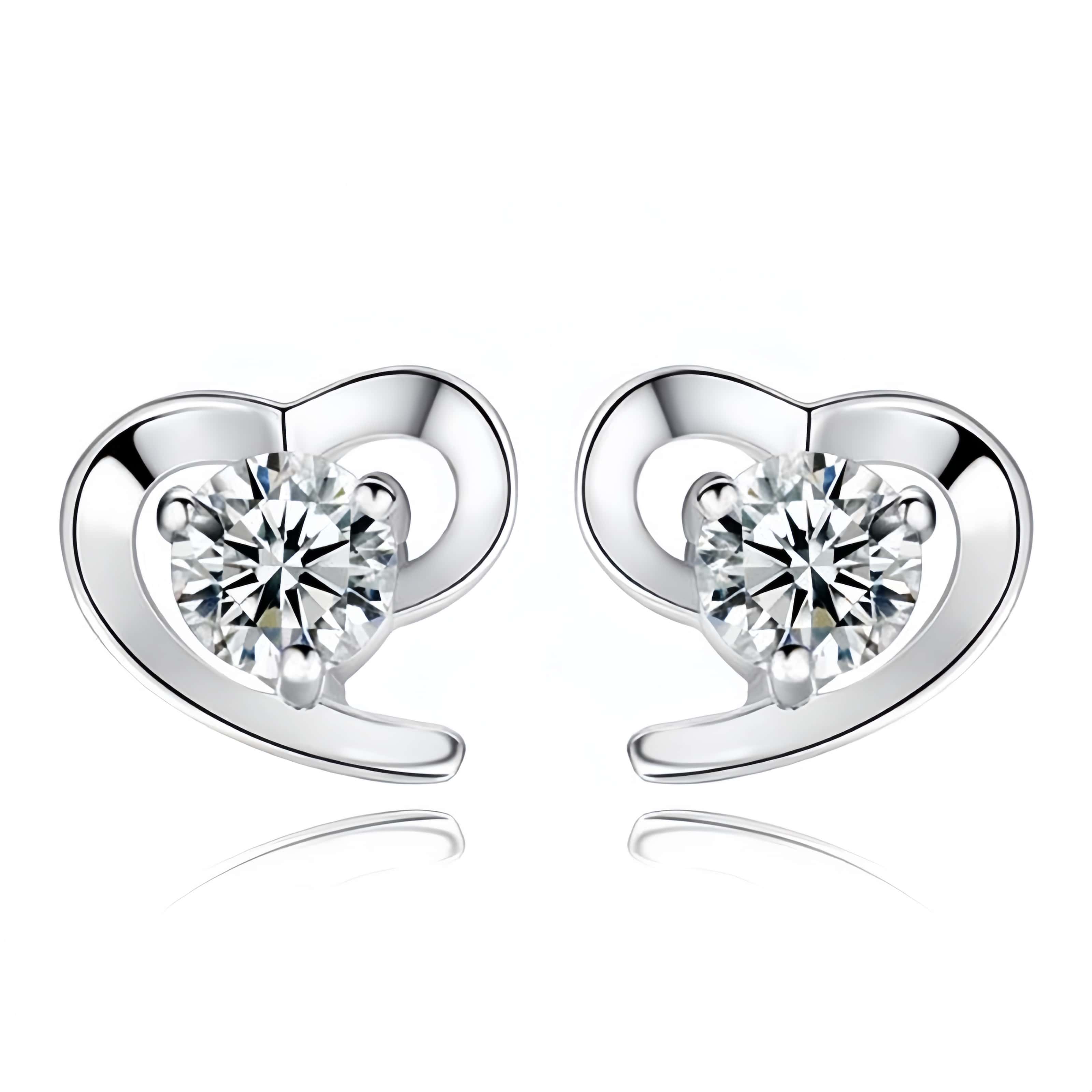 Heart Stud Earrings