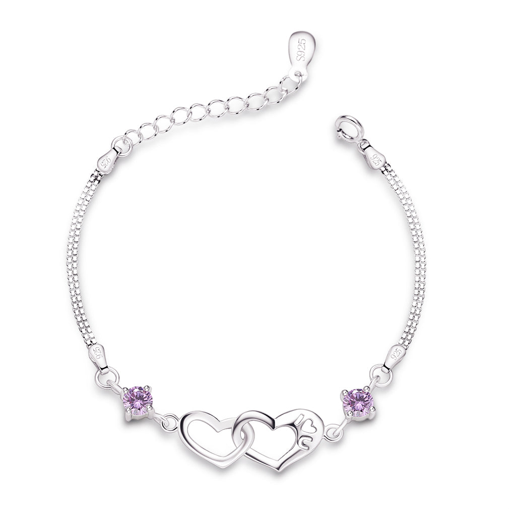 Heart Intertwined Chain Bracelet